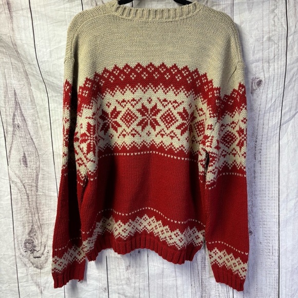 Vintage 90s Arizona Fair Isle Knit Sweater Pullover Adult Large 100% Acrylic USA - Picture 4 of 6